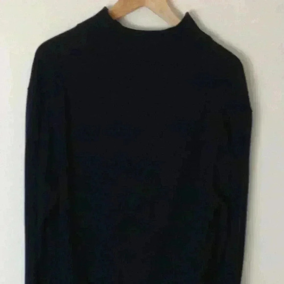 Jos. A Bank Pima Cotton Blue Large 1/4 Zip Sweater - Picture 4 of 5